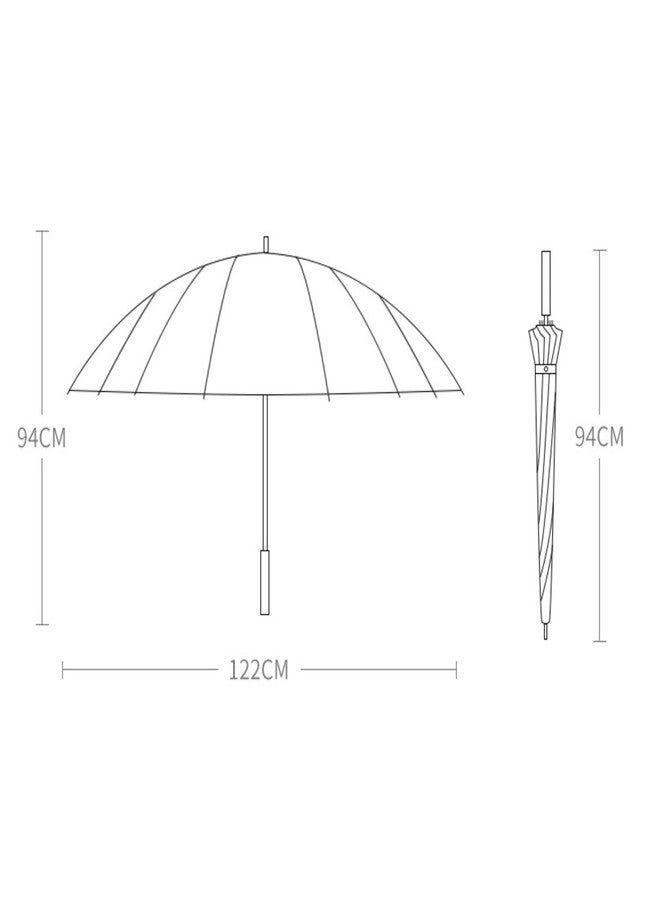 FOROLY Windproof Golf Umbrella for Men and Women - Large 47 Inch Waterproof Double Canopy, Automatic Open and Close, UV Protection Chaata, Durable and Lightweight (Maroon) - Image 2